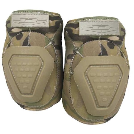 Knee Pad, Non-skid, Foam Pad, Foam Cap, hook-and-loop Closure, 2 Straps, Camouflage, Universal MPN:DNKP-M