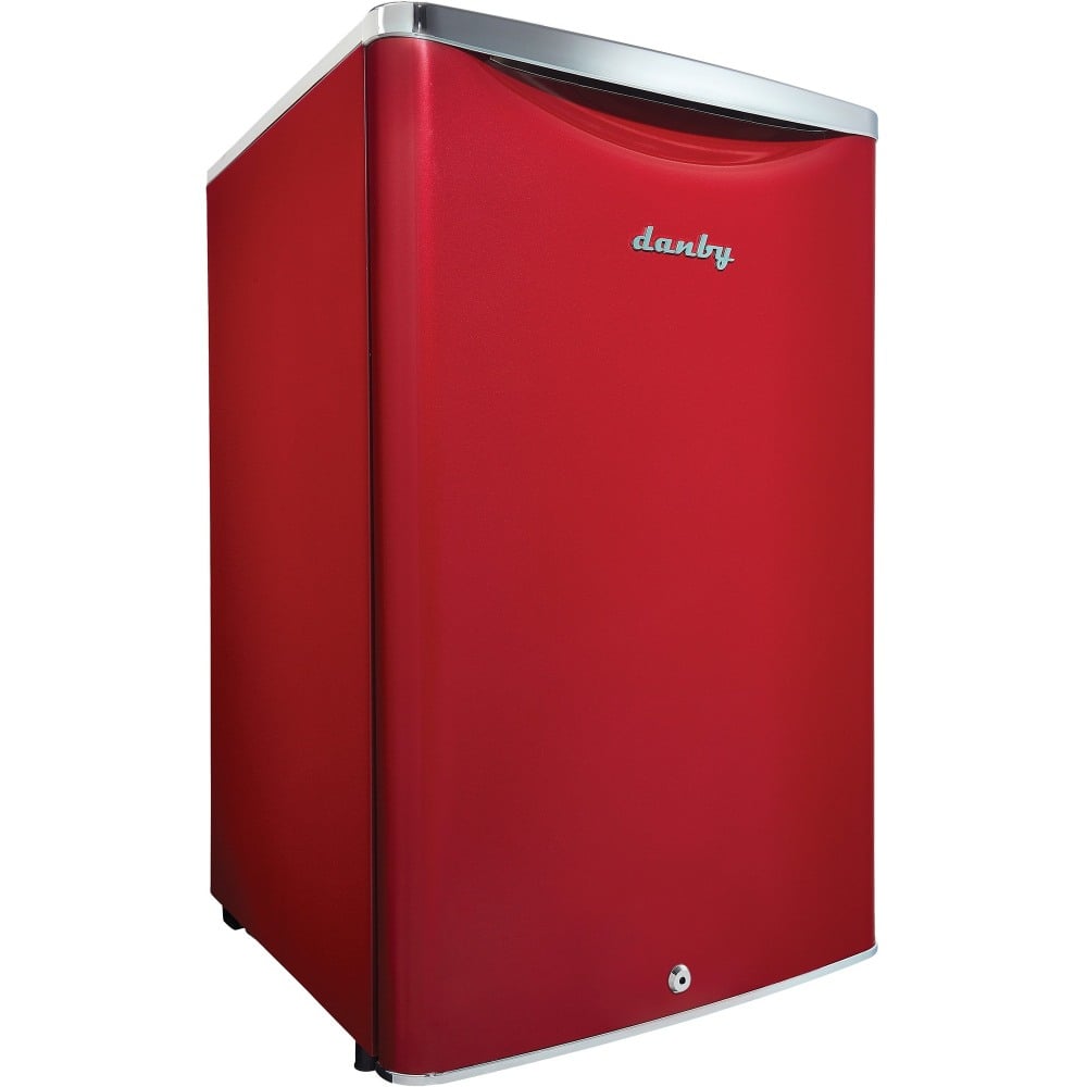 Danby 4.4 Cu.Ft. Compact Refrigerator - 4.40 ft³ - Auto-defrost - Auto-defrost - Reversible - 4.40 ft³ Net Refrigerator Capacity - DAR044A6LDB MPN:DAR044A6LDB