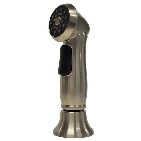 Side Spray Head, 1/4 In, Brushed Nickel MPN:9D00010337