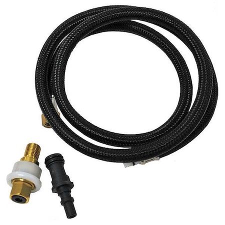 Side Spray Hose, 1/4 In, Black MPN:9D00010340