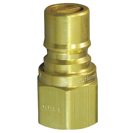 Coupler Plug, (M)NPT, 3/8, Brass MPN:100506