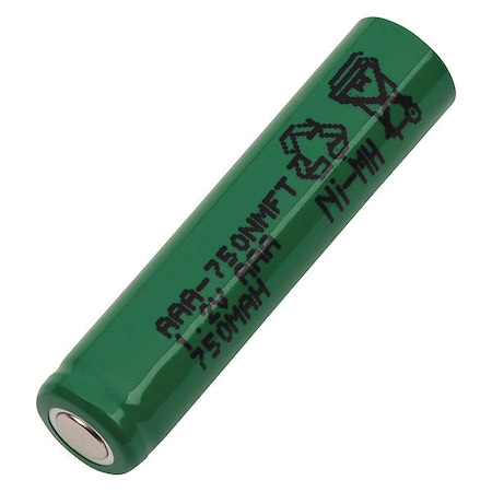 Battery 1.2 Volt Nickel Metal Hydride Dantona Single Cell Battery MPN:AAA-750NM-FT