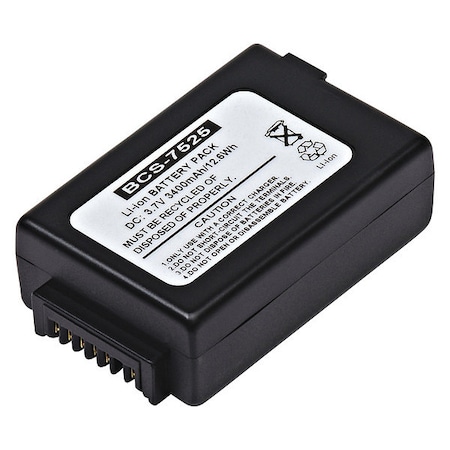 Battery 3.7 Volt Lithium Ion Dantona Bar Code Scanner Battery MPN:BCS-7525