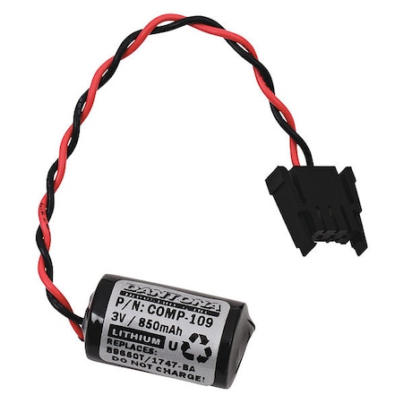 Dantona Battery - For Multipurpose - 1/2 AA - 850 mAh - 3 V DC - 1 MPN:COMP-109