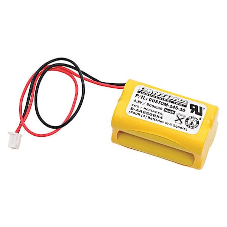 Battery 4.8 Volt Nickel Cadmium Dantona Emergency Lighting Battery MPN:CUSTOM-145-10