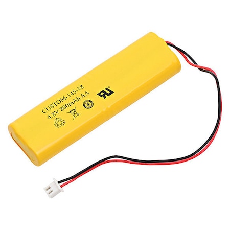 Dantona Battery - For Emergency Lighting - Battery Rechargeable - AA - 800 mAh - 4.8 V DC - 1-/ Pack MPN:CUSTOM-145-18