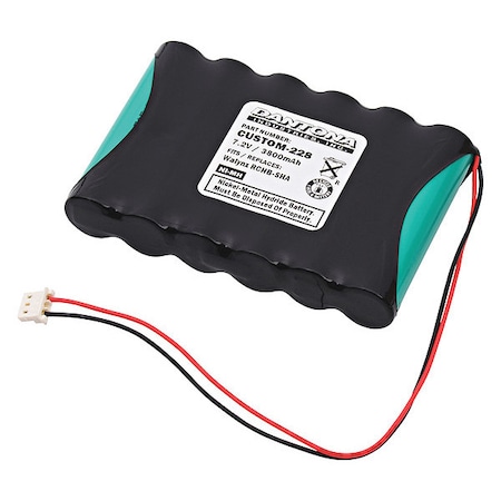Battery 7.2 Volt Nickel Metal Hydride Dantona Emergency Lighting Battery MPN:CUSTOM-228
