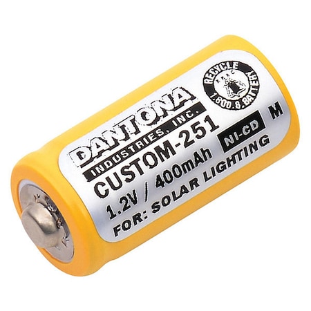 Battery 1.2 Volt Nickel Cadmium Dantona Emergency Lighting Battery MPN:CUSTOM-251