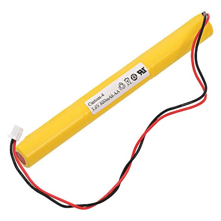 Battery 3.6 Volt Nickel Cadmium Dantona Emergency Lighting Battery MPN:CUSTOM-4