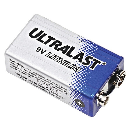Dantona Battery - 9V - 1200 mAh - 9 V DC - 1-/ Pack MPN:LITH-9V