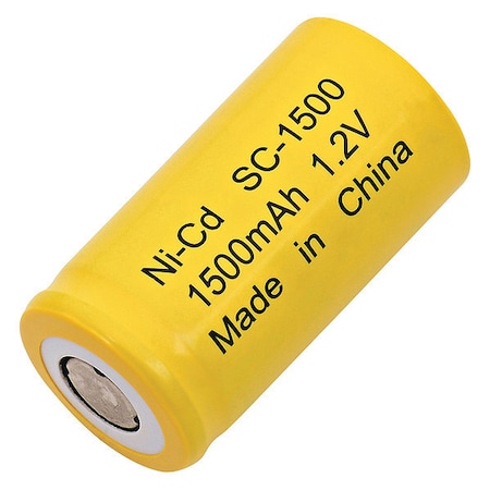 Battery 1.2 Volt Nickel Cadmium Dantona Single Cell Battery MPN:SC-1500
