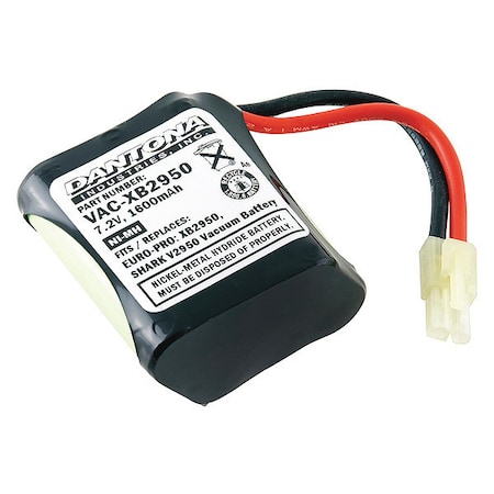 Battery 7.2 Volt Nickel Metal Hydride Dantona Vacuum Battery MPN:VAC-XB2950