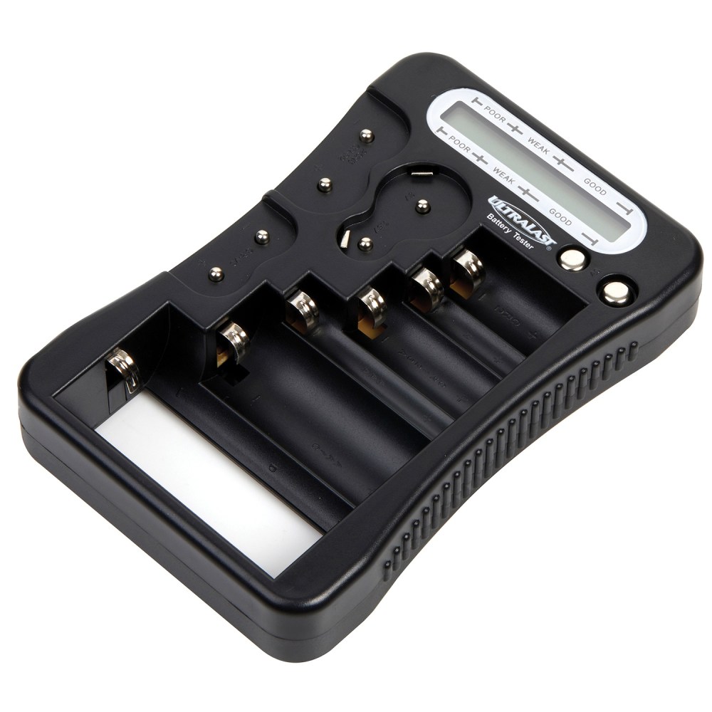 Ultralast Universal Battery Tester, Black, ULMULTITEST MPN:ULMULTITEST
