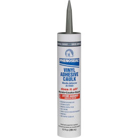 PHENOSEAL® Does It All® Vinyl Adhesive Caulk - 10 oz. Metal Gray - 5113604102 5113604102 - Pkg Qty 12