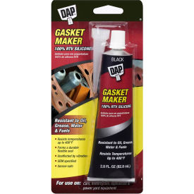 DAP® Gasket 100 RTV Silicone Rubber Sealant - 2.8 oz. Black - 7079800754 7079800754 - Pkg Qty 6