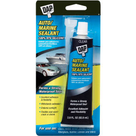 DAP® Auto/Marine 100 RTV Silicone Rubber Sealant - 2.8 oz. Clear - 7079800756 7079800756 - Pkg Qty 6