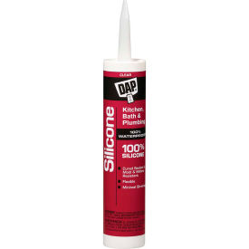 DAP® Kitchen & Bath 100 Silicone Rubber Sealant - 9.8 oz. Clear - 7079808648 7079808648 - Pkg Qty 12