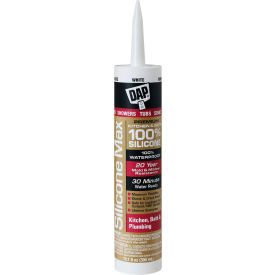 DAP® Products Silicone Max Premium Kitchen & Bath Silicone Sealant 10.1 fl oz White Pk of 12 7079808667 - Pkg Qty 12