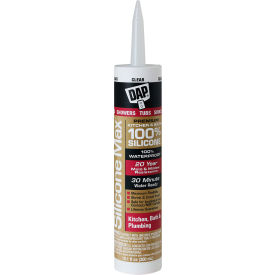 DAP® Products Silicone Max Premium Kitchen & Bath Silicone Sealant 10.1 fl oz Clear Pk of 12 7079808668 - Pkg Qty 12