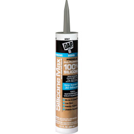 DAP® Products Silicone Max Premium All Purpose Silicone Sealant 10.1 fl. oz. Gray Pack of 12 7079808787 - Pkg Qty 12