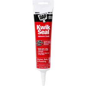 DAP® KWIK SEAL® Kitchen & Bath Adhesive Caulk - 5.5 oz. White - 7079818001 7079818001 - Pkg Qty 12