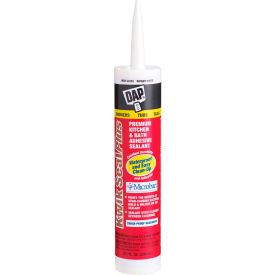DAP® KWIK SEAL PLUS® Adhesive Sealant with MICROBAN® -10.1oz Gloss White -7079818510 7079818510 - Pkg Qty 12