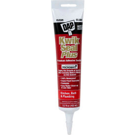DAP® Kwik Seal Plus® Adhesive Sealant w/MICROBAN® - 5.5 oz. Clear - 7079818546 7079818546 - Pkg Qty 12