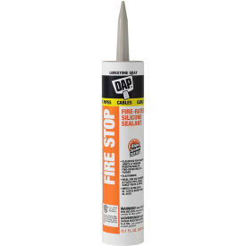 DAP® FIRE STOP Fire-Rated Silicone Sealant - 10.1 oz. Limestone Gray - 7079818806 7079818806 - Pkg Qty 12