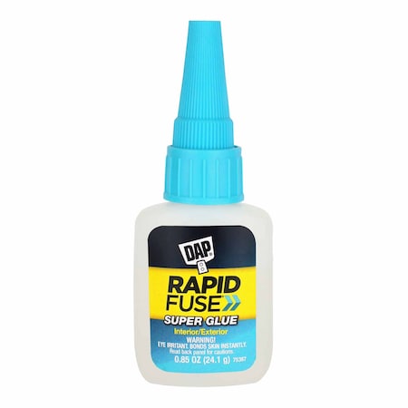 All Purpose Glue, RapidFuse Series, Clear, 30 min Full Cure, 0.85 oz, Bottle MPN:00155