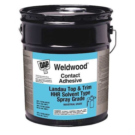 Contact Cement, Weldwood Series, Red, 5 gal, Can MPN:237