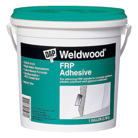 FRP Construction Adhesive, FRP Series, White, 1 gal, Pail MPN:60480
