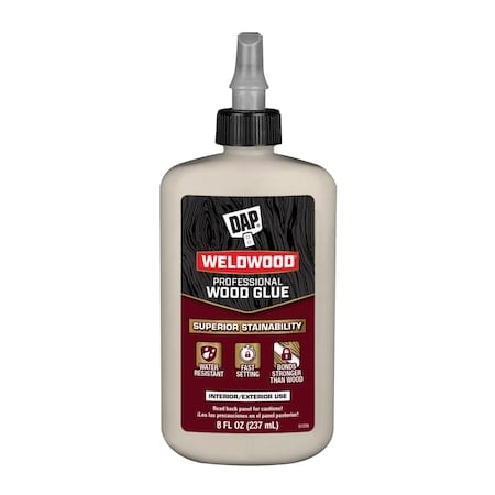 Professional Wood Glue, Weldwood Series, 8 fl oz, Bottle MPN:7079800480