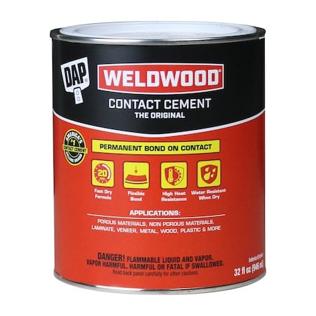 Weldwood Original Contact Cement Tan 1 Qt MPN:00272