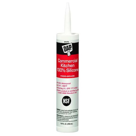 Commercial Kitchen 100%SILIC SEAL.WHITE 9.8 Oz MPN:08656