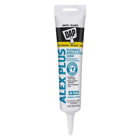 Alex Plus Acryl Ltx Caulk Silic Wht 5.5 FL. Oz MPN:18128