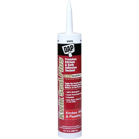 KWIKSEAL+PREM Adh Seal w/Microban White 10.1OZ MPN:18510