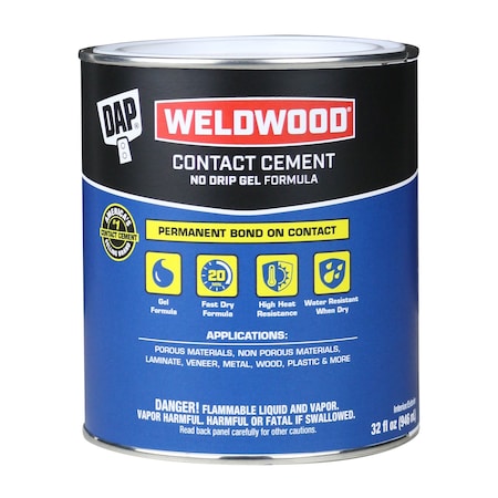 Weldwood Gel Formula Contact Cement Tan 1 Qt MPN:25312