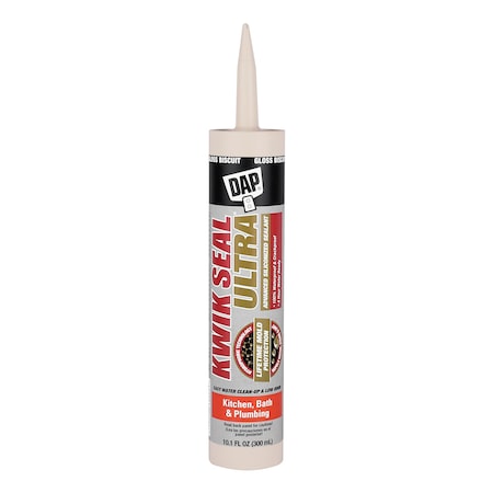 Acrylic Latex Sealant, 10 oz, Cartridge, Gloss Biscuit, Acrylic Latex Base, Kwik Seal Ultra MPN:18899