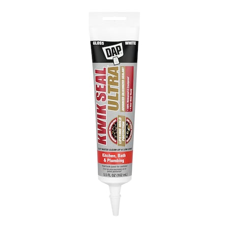 Acrylic Latex Sealant, 6 oz, Tube, White, Acrylic Latex Base, Kwik Seal Ultra MPN:18914