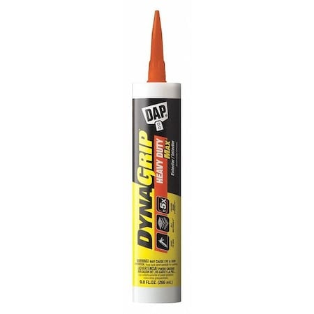 Heavy Duty Max Construction Adhesive, 9 fl oz, Cartridge, White, Hybrid Base, HD Max MPN:27511