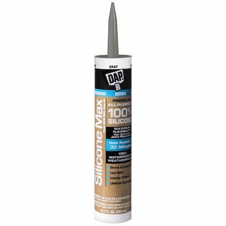 Silicone Sealant, 10 oz, Cartridge, Almond, Silicone Base, Silicone Max MPN:7079808784