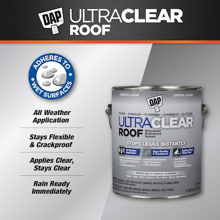 Ultra Clear Roof 1 GA (128 OZ) Crystal Clear 2 PK MPN:7079818397