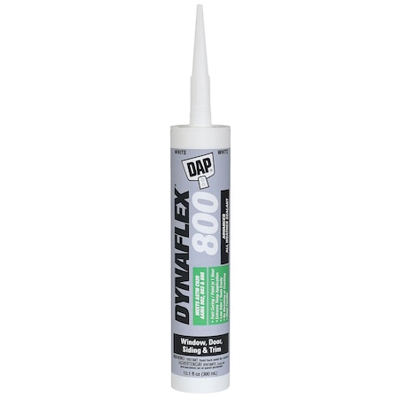 Hybrid Elastomeric Sealant, 10 oz, Cartridge, White, Hybrid Polymer Base, Dynaflex 800 MPN:7079880800