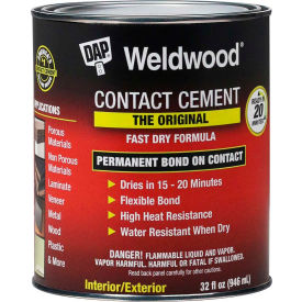 DAP® Weldwood® Original Contact Cement - 1 Qt. Tan - 7079800272 7079800272 - Pkg Qty 6