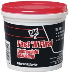 Drywall & Hard Surface Compounds; Product Type: Drywall/Plaster Repair; Container Size: 1 qt; 32 oz; Product Service Code: 7930 MPN:7079812142