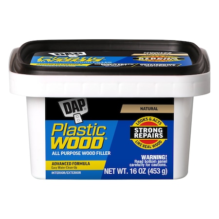 Wood Filler, Pail, Natural, Plastic Wood MPN:00529
