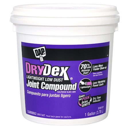 Joint Compound, 1 gal, Pail, White, Premium Lightweight MPN:10120