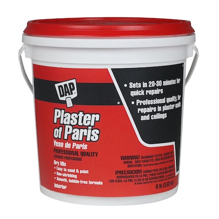 Plaster of Paris, 8 lb, Bag, White, Plaster of Paris MPN:10310