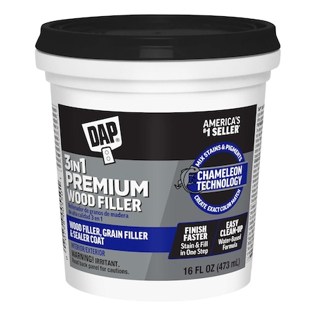 Filler, Pail, White, Premium Wood Filler MPN:7079800550
