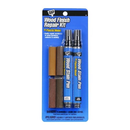 Wood Finish Repair Kit, Stick, Wood Scratch Repair, Light Brown MPN:7079804100